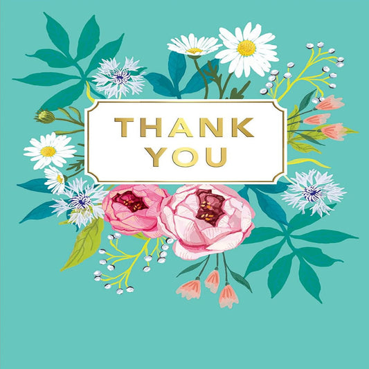 Avant Garde  -  Thank You Card   -   8 x 6 inches