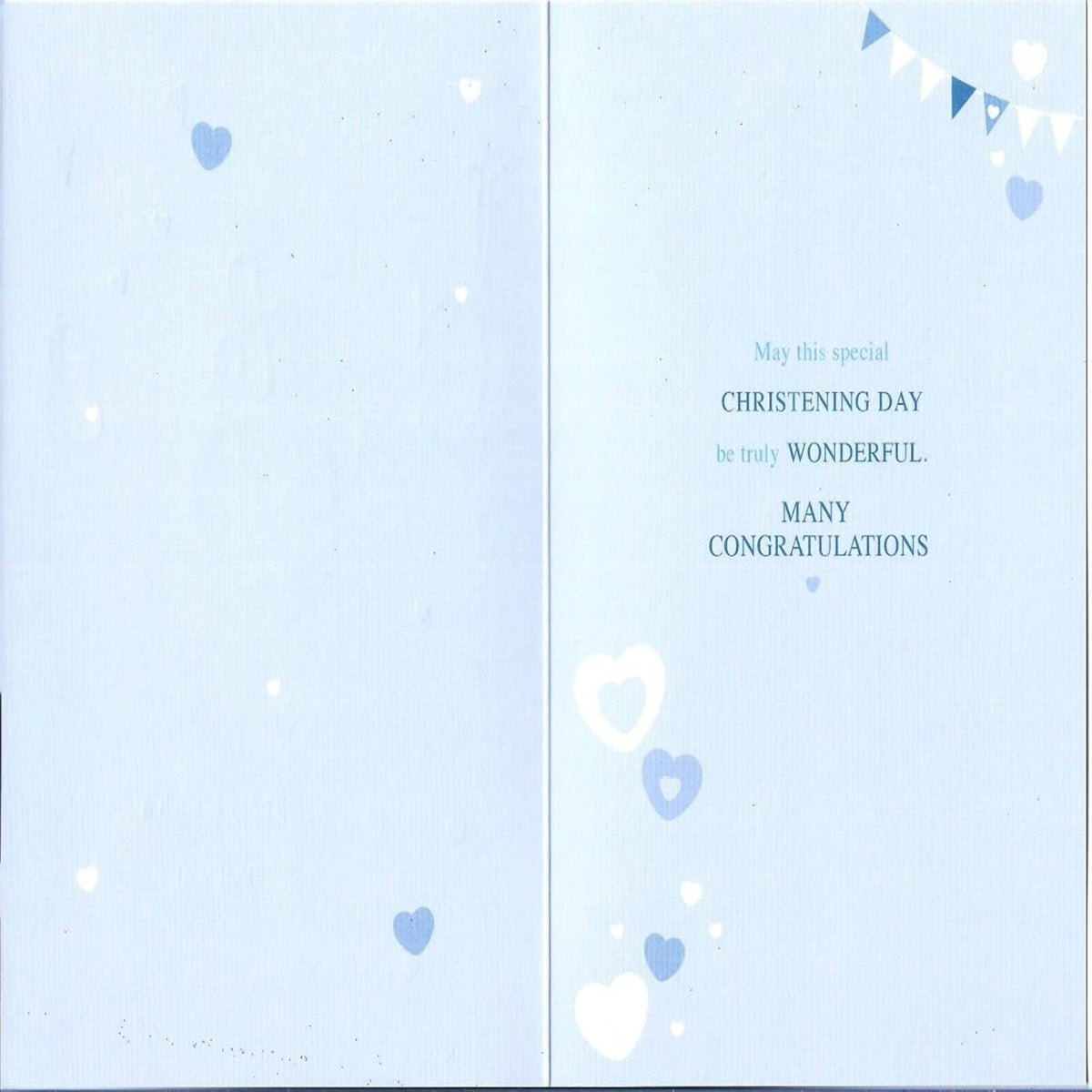 Baby Boy Christening Card    –   Congratulations on Your Special Day   -   2 0  x  14 cm