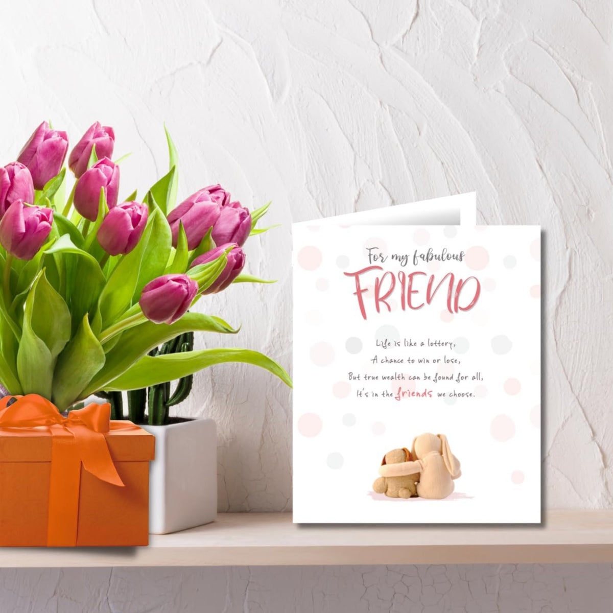 Birthday Card for Friend | Fabulous Friend Birthday Greeting Card    -    6  x  7 inches