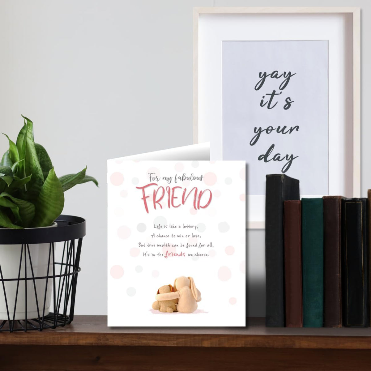 Birthday Card for Friend | Fabulous Friend Birthday Greeting Card    -    6  x  7 inches