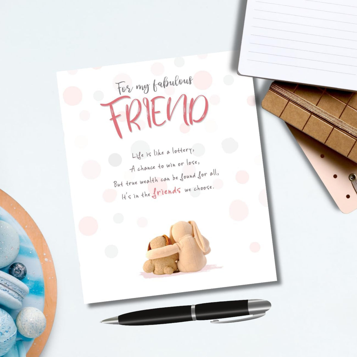 Birthday Card for Friend | Fabulous Friend Birthday Greeting Card    -    6  x  7 inches
