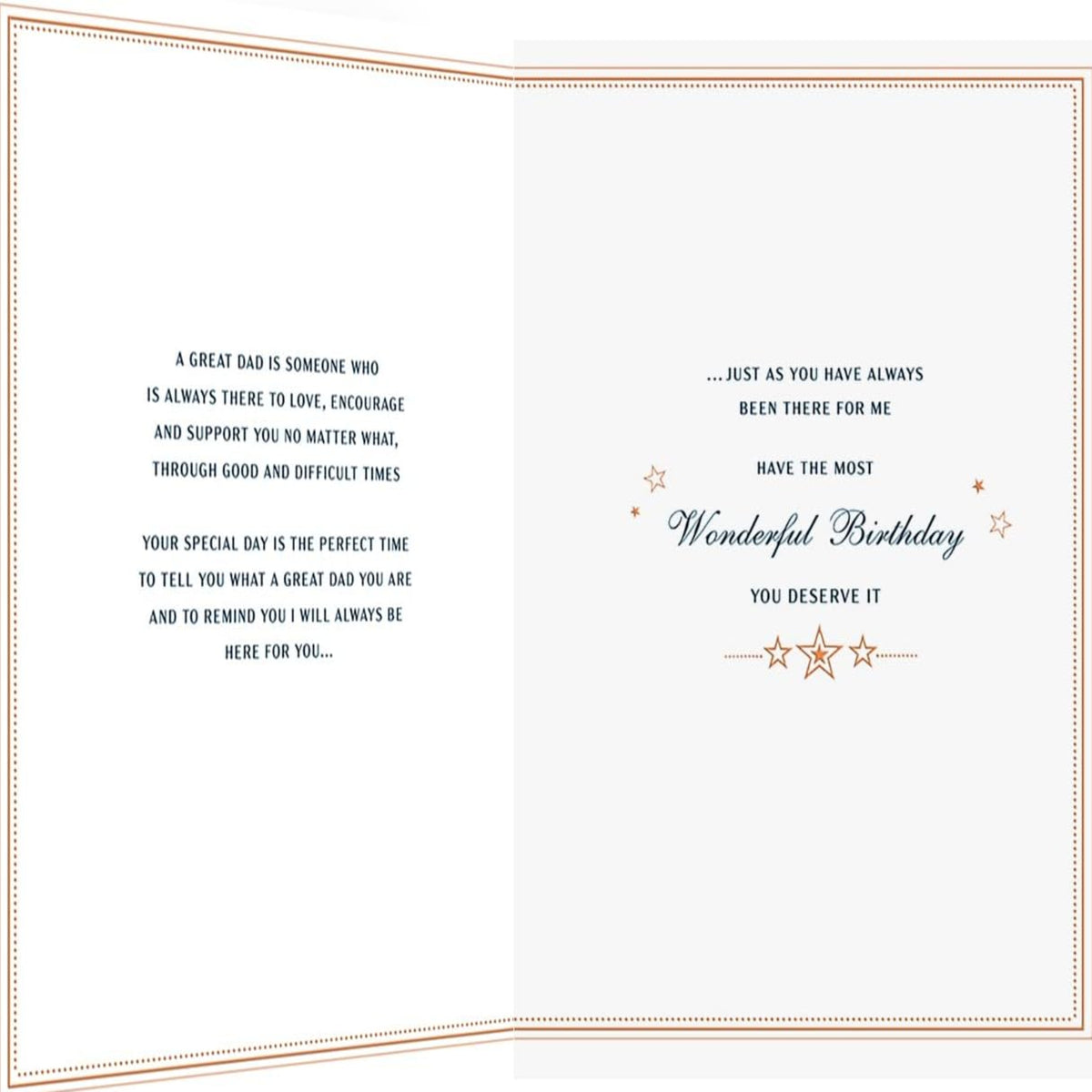 Birthday Card for Dad –  Classic  -   Regal Publishing  -   9  x  6 inches