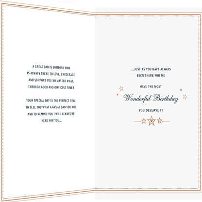 Birthday Card for Dad –  Classic  -   Regal Publishing  -   9  x  6 inches