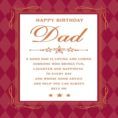 Birthday Card for Dad –  Classic  -   Regal Publishing  -   9  x  6 inches