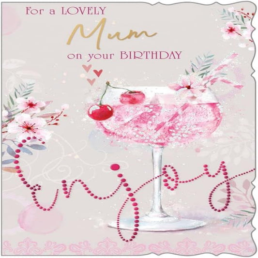 Birthday Card for Mum | Lovely Mum Birthday Greeting Card  -  137 x 195mm