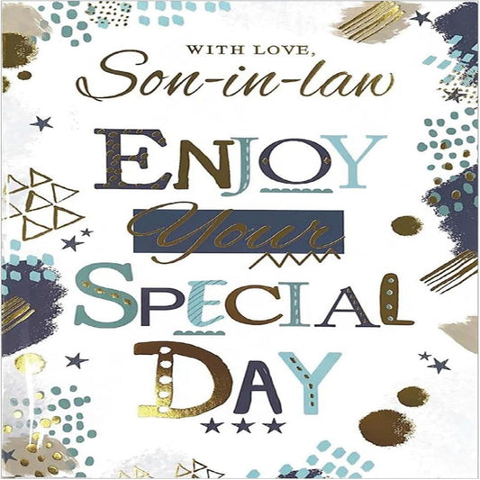 Birthday Card for Son-in-Law | Simon Elvin  -   23cm  x  15.5cm