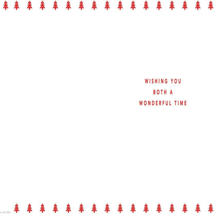 Brother & Sister-in-Law Christmas Card with Gold Text   -    8   x  6 inches