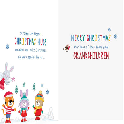 Character Christmas Card from Grandchildren    -   Regal Publishing    -    9   x  6 inches