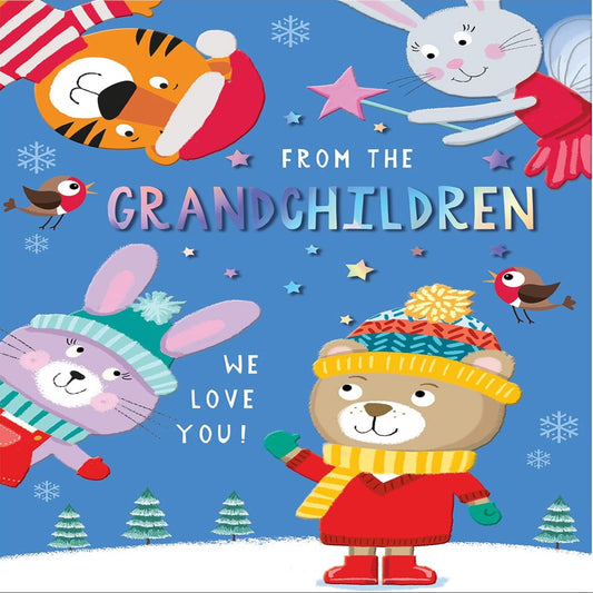 Character Christmas Card from Grandchildren    -   Regal Publishing    -    9   x  6 inches