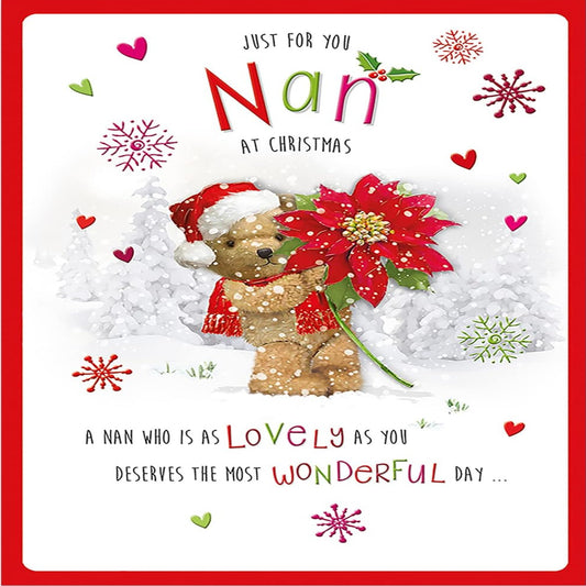 Regal Publishing Character Christmas Card for Nan - 9 x 6 inches