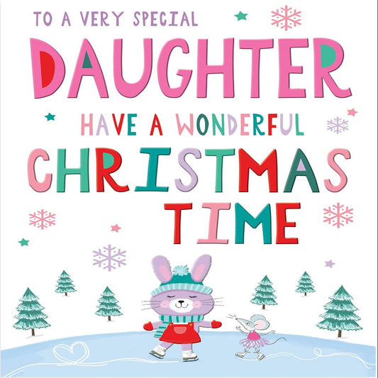 Character Daughter Christmas Card     -  Regal Publishing   -   9 x 6 inches