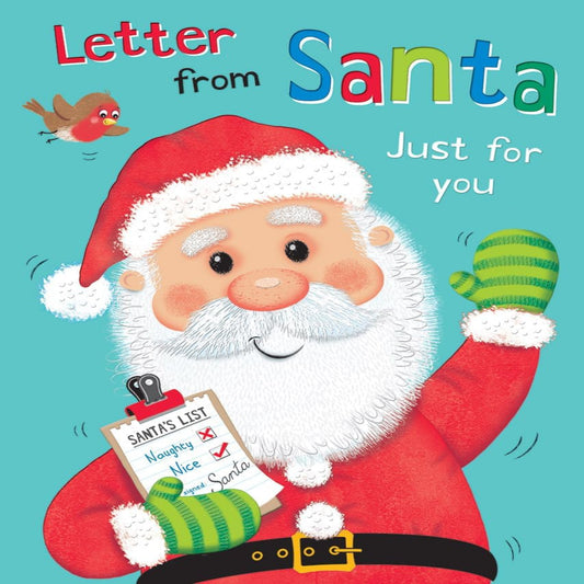 Children's Christmas Card Letter From Santa | Cute Santa Design   -   8  x  6 inches