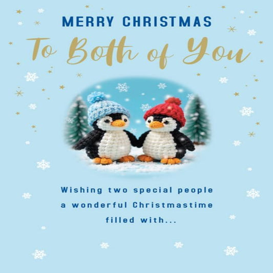 Piccadilly Greetings Merry Christmas to Both of You Card  - 9 x 6 inches