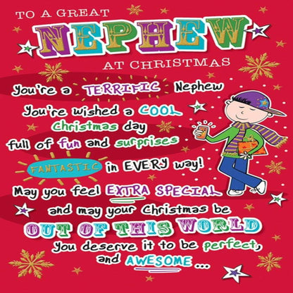 Christmas Card for Nephew | Regal Publishing   -   9   x   6 inches