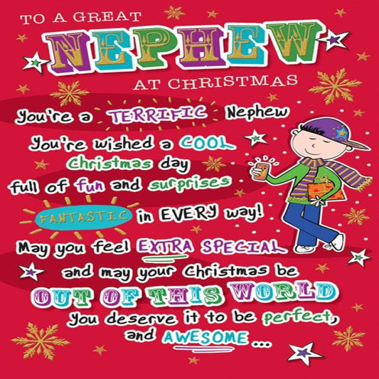 Christmas Card for Nephew | Regal Publishing   -   9   x   6 inches