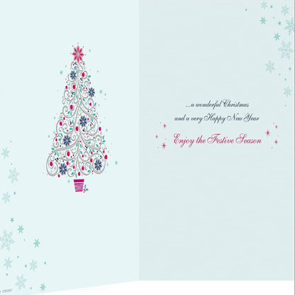Christmas Card for Aunt & Uncle   –   Traditional Family Christmas Greeting Card   -   Regal Publishing   -   9  x  6 inches