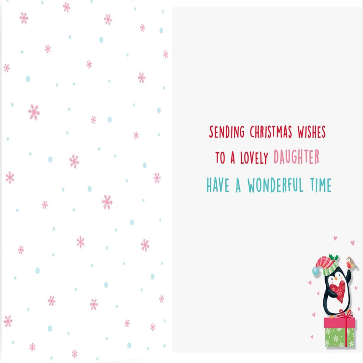 Christmas Card for Daughter -  Regal Publishing   -   9  x  6 inches