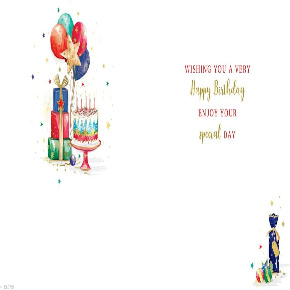 Christmas Card for December Birthday  -   Regal Publishing   -   8  x  6 inches
