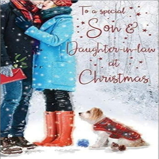 Christmas Card for Son & Daughter-in-Law   -   9   x   6 inches
