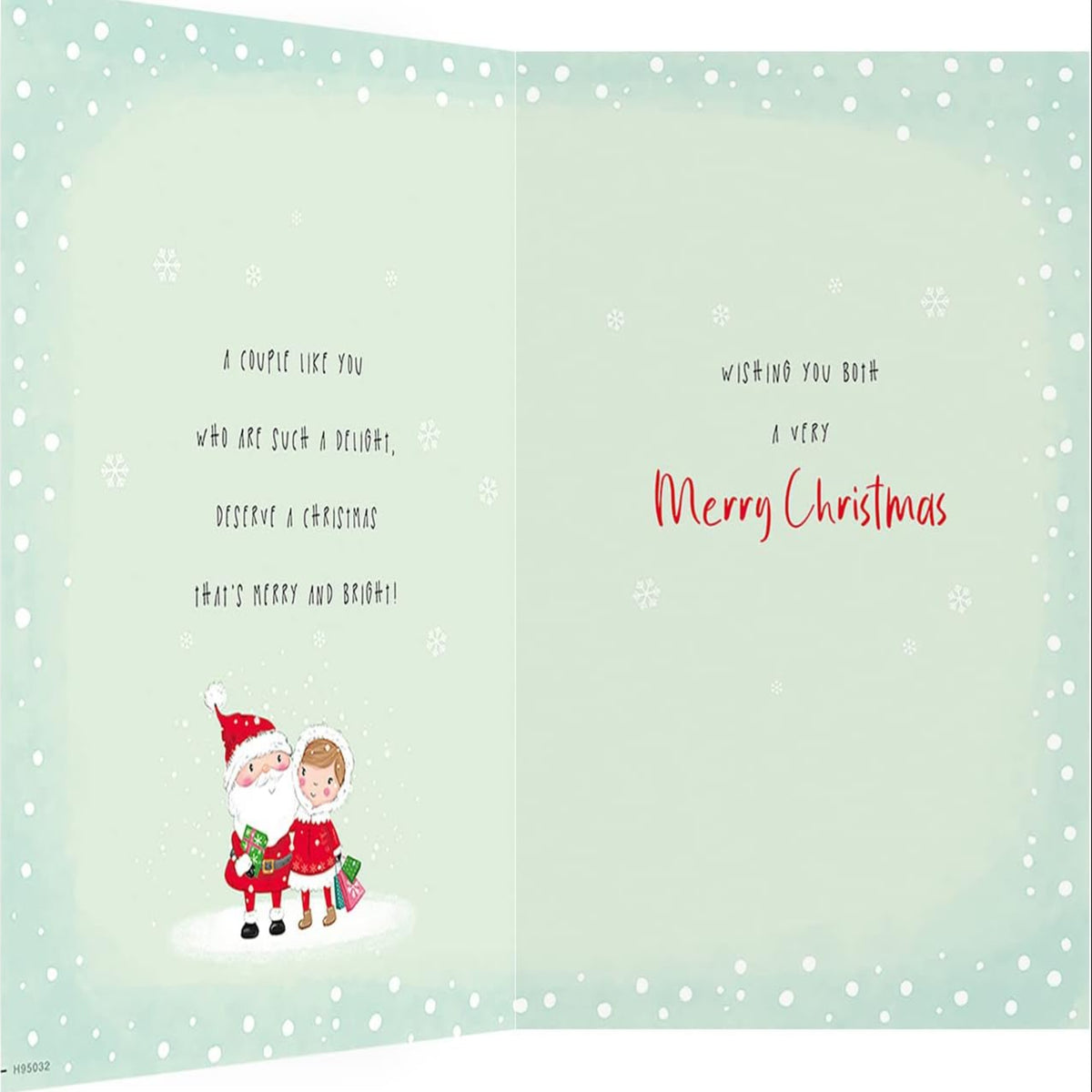 Christmas Card for Son and Daughter-in-Law    -    9  x  6  inches