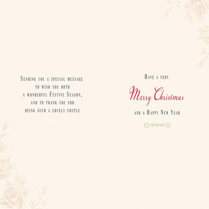 Christmas Card for Special Sister & Brother-in-Law  -  Traditional Tree   -    9   x  6 inches