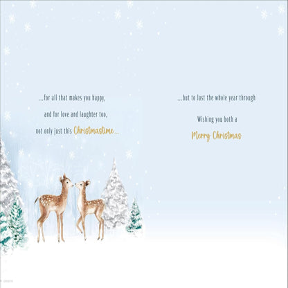 Christmas Card for a Special Couple with Deer   -  Regal Publishing  -  9 x 6 inches
