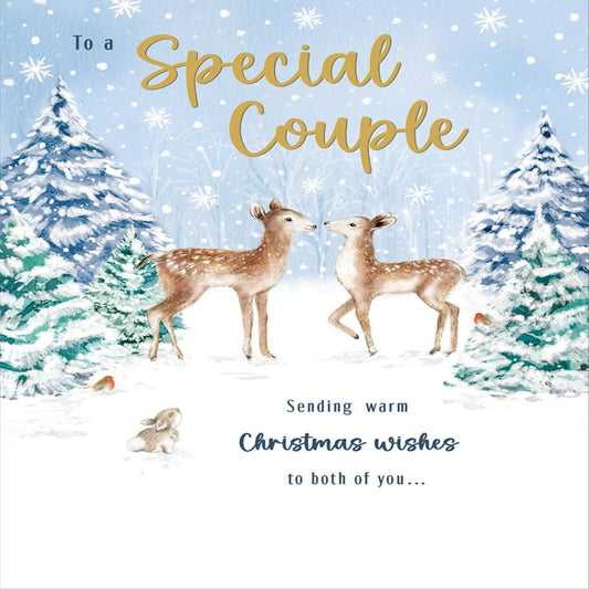 Christmas Card for a Special Couple with Deer   -  Regal Publishing  -  9 x 6 inches