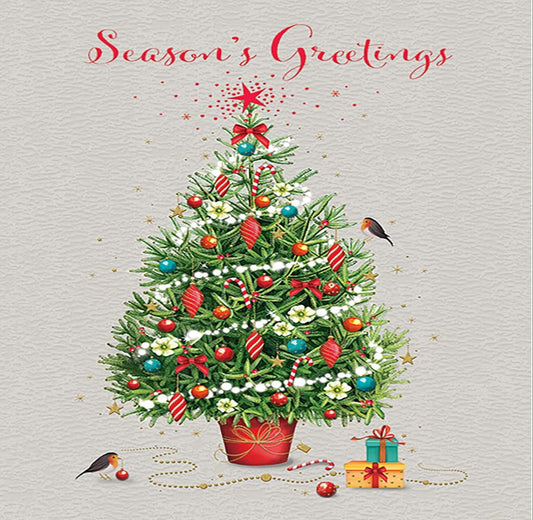 Christmas Card –   Piccadilly Greetings Open Design   -    8   x   6 inches