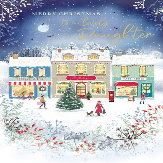 Regal Publishing Merry Christmas Daughter Card -  9 x 6 inches