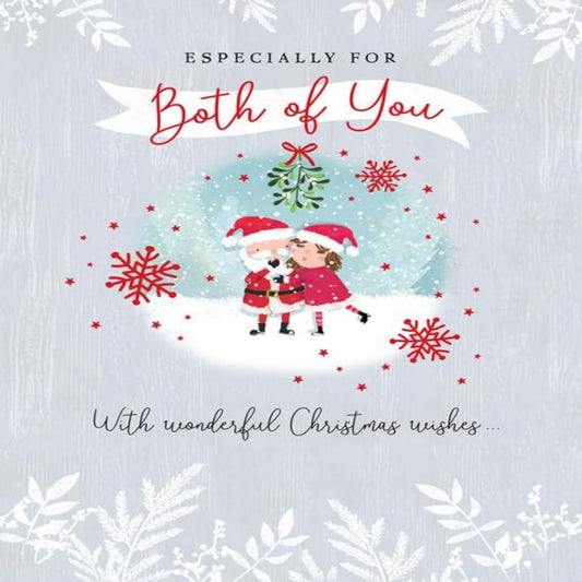 Piccadilly Greetings Christmas Card – Especially for Both of You - 8 x 6 inches