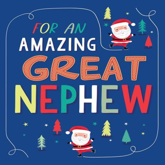 Piccadilly Greetings Christmas Card for an Amazing Great Nephew - 8 x 6 inches
