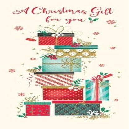 Christmas Money Wallet Card   –   Festive Money Holder Greeting Card  -   Regal Publishing  -  8  x  4 inches