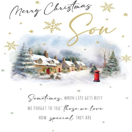 Regal Publishing Merry Christmas Son Card  - 9 x 6 inches
