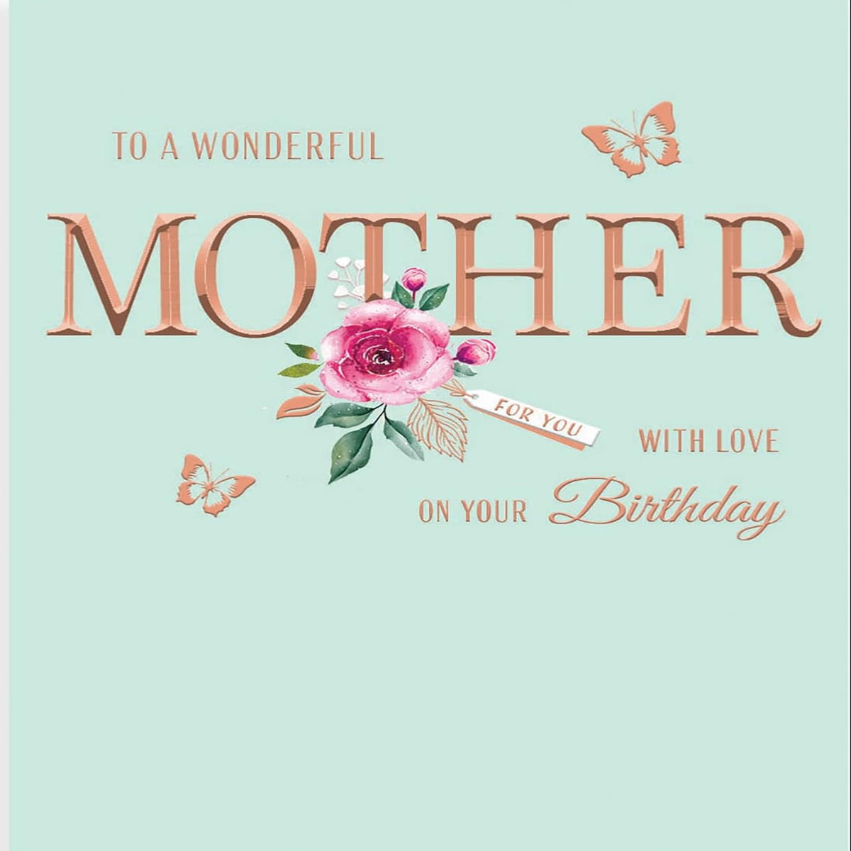 Classic Birthday Card for Mother  - Avant Garde  -  8  x  6 inches