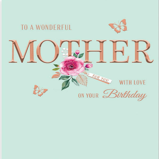 Classic Birthday Card for Mother  - Avant Garde  -  8  x  6 inches
