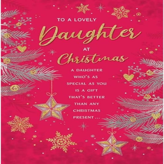 Classic Christmas Card for Daughter   -   Branches   -   Regal Publishing  -   9   x   6 inches