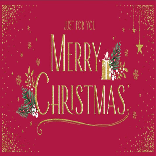 Classic Christmas Money Wallet Card   –   Avant Garde  -  7.5   x   3.5 inches
