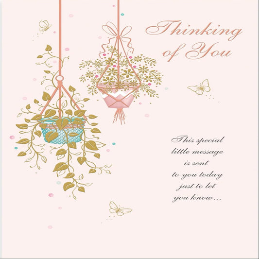 Classic Thinking of You Card   -    Regal Publishing   -   9   x  6 inches
