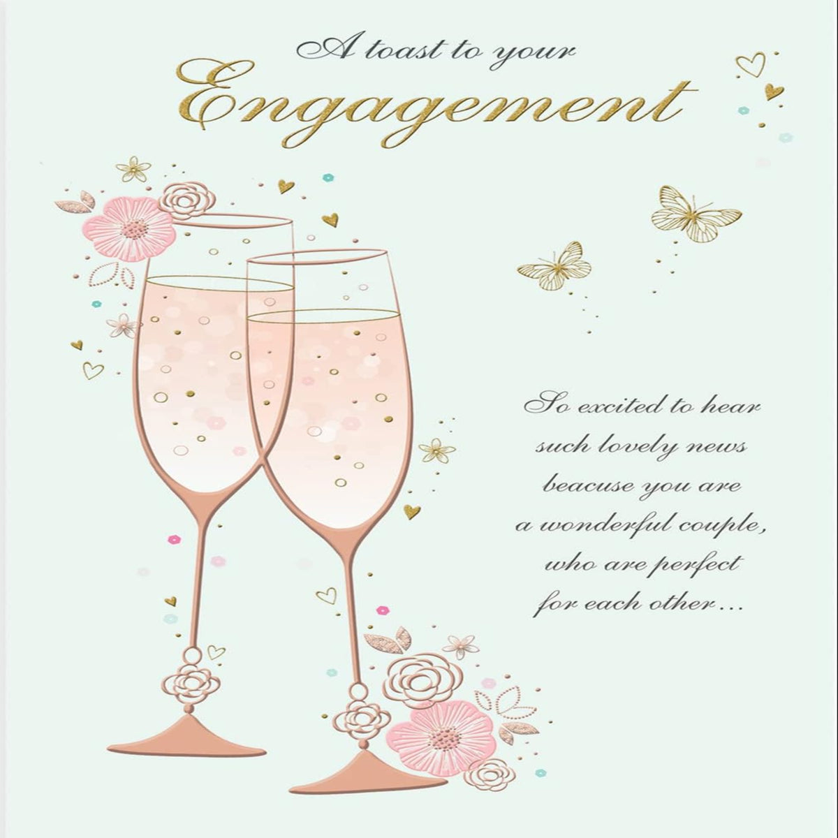 Classic Wedding Engagement Card | Regal Publishing   -   9  x  6 inches
