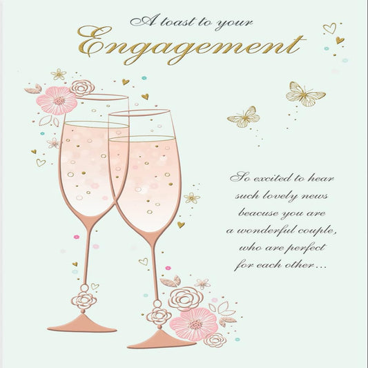 Classic Wedding Engagement Card | Regal Publishing   -   9  x  6 inches