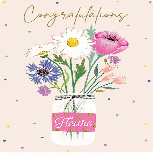Congratulations Greeting Card     -   Avant Garde   -    8 x 6 inches
