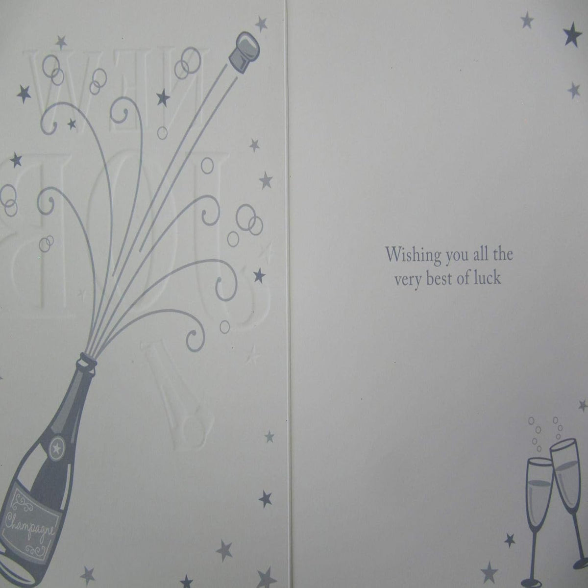 Congratulations on Your New Job Card | Colourful Embossed Greeting Card    -   7.5  x  5 inches