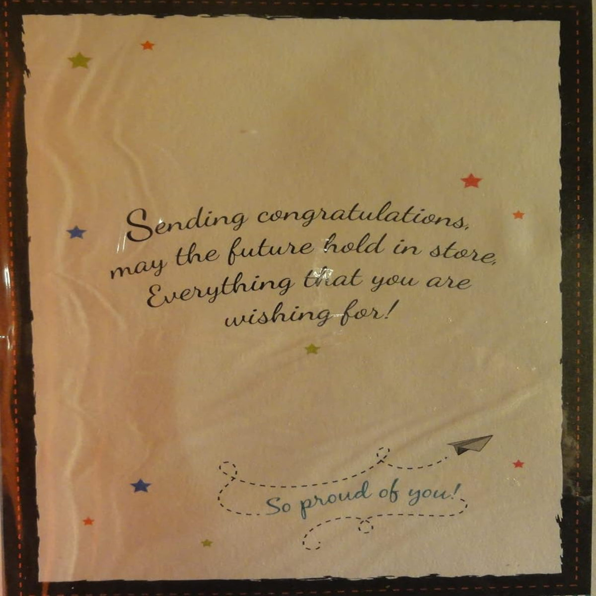 Congratulations on Passing Exams Card   –   Engraved Design   -  19.5  x  13.7 cm