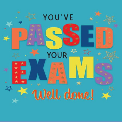 Congratulations on Passing Your Exams Card | Exam Success Greeting Card    -    Piccadilly Greetings    -    8 x 6 inches