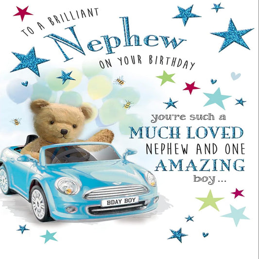 Cute Birthday Card for Nephew   -  Regal Publishing   -   8  x  6 inches