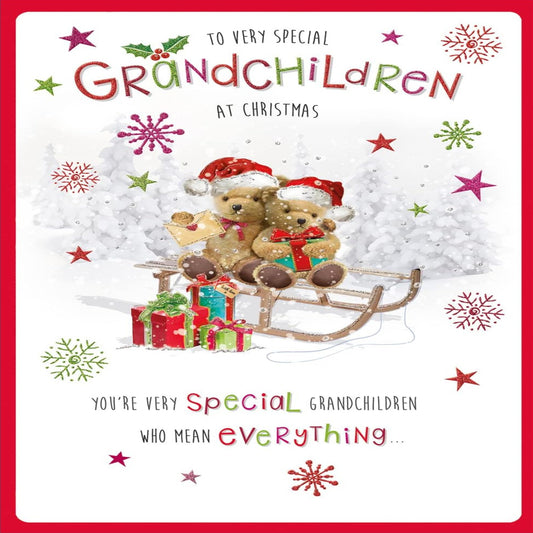 Regal Publishing Cute Christmas Card to The Grandchildren - 9 x 6 inches