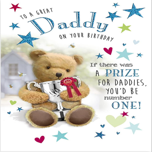 Cute Daddy Birthday Card   -  Regal Publishing  -  9  x  6 inches