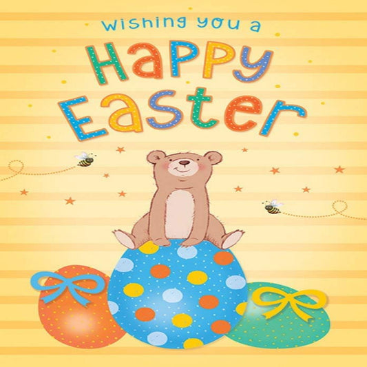 Cute Easter Card Open   -   Piccadilly Greetings   -    7 x 5 inches