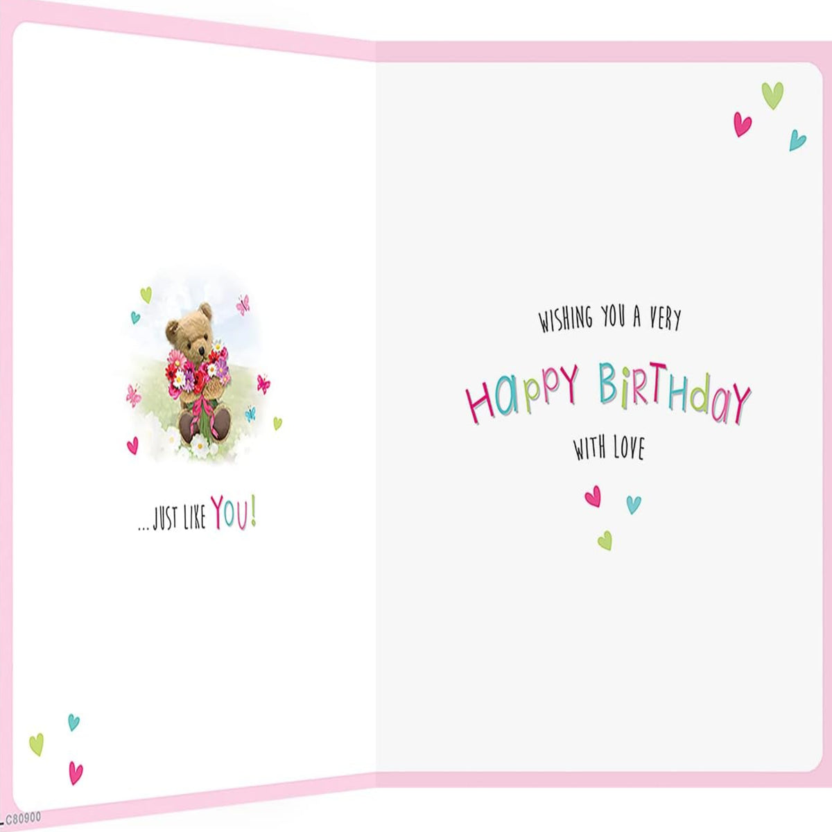 Cute Flowers Birthday Greeting Card   -   Regal Publishing    -   8 x 6 inches