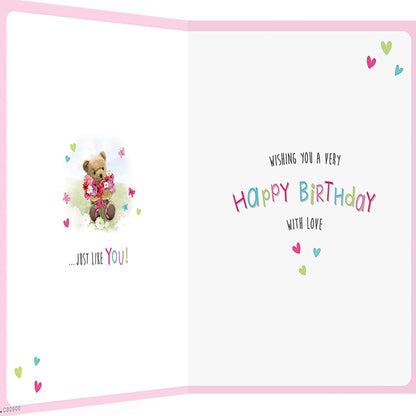 Cute Flowers Birthday Greeting Card   -   Regal Publishing    -   8 x 6 inches